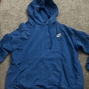 Nike Men's Royal Blue Hoodie